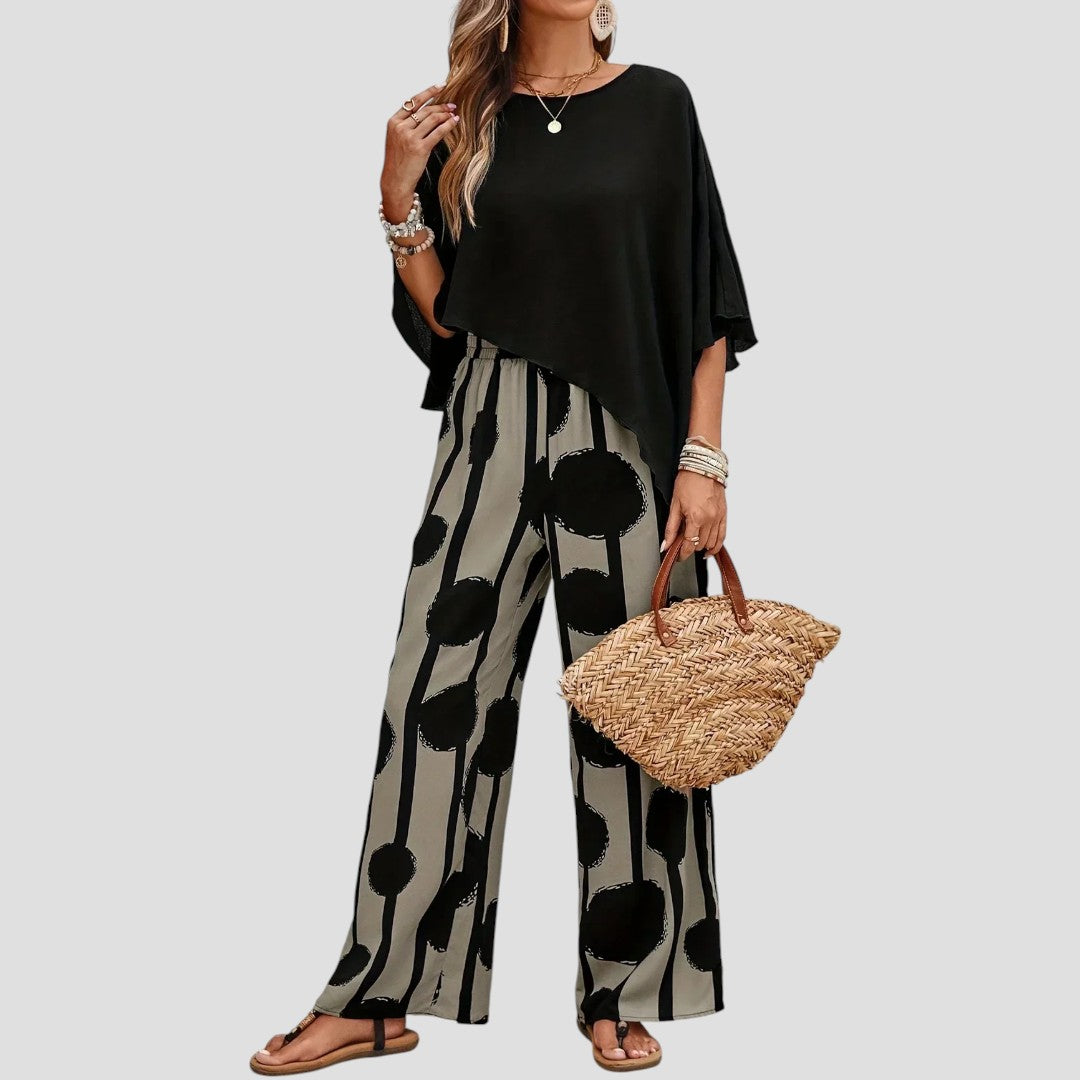 Milavie | Trendy Women's Outfit: Top & Trousers