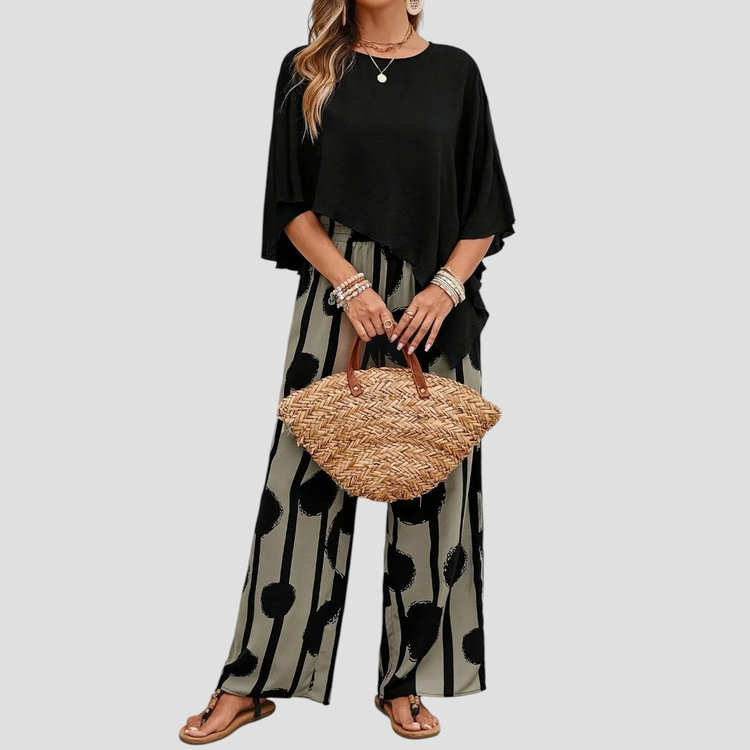 Milavie | Trendy Women's Outfit: Top & Trousers