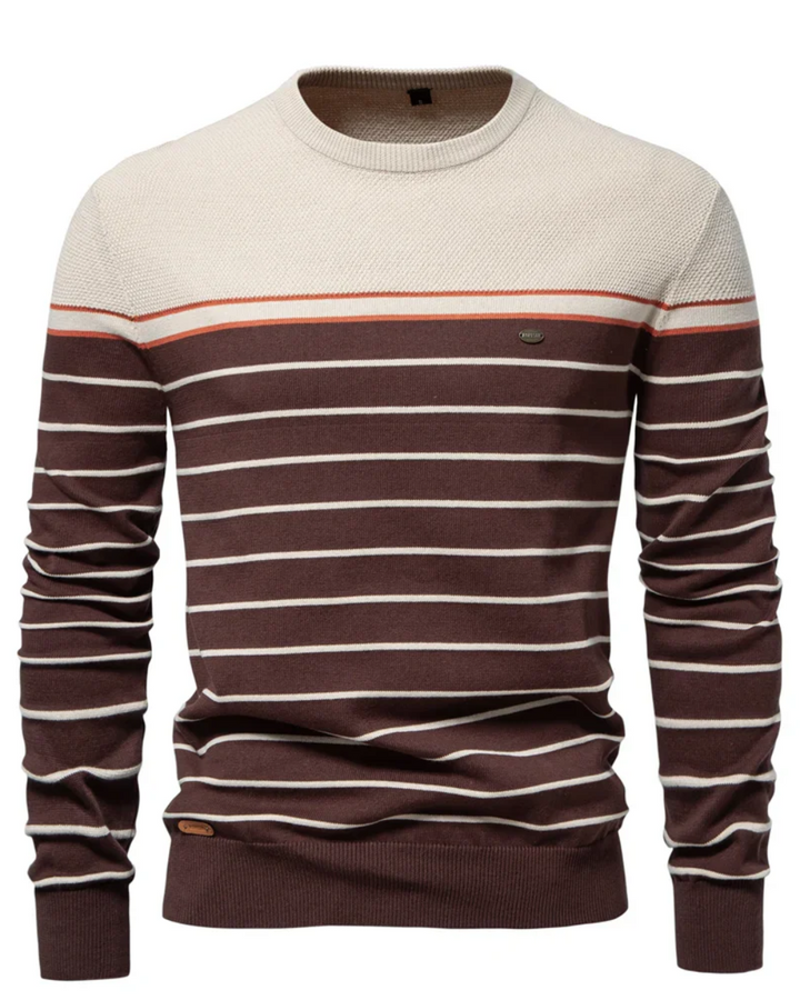 John - Striped Design Men's Sweater
