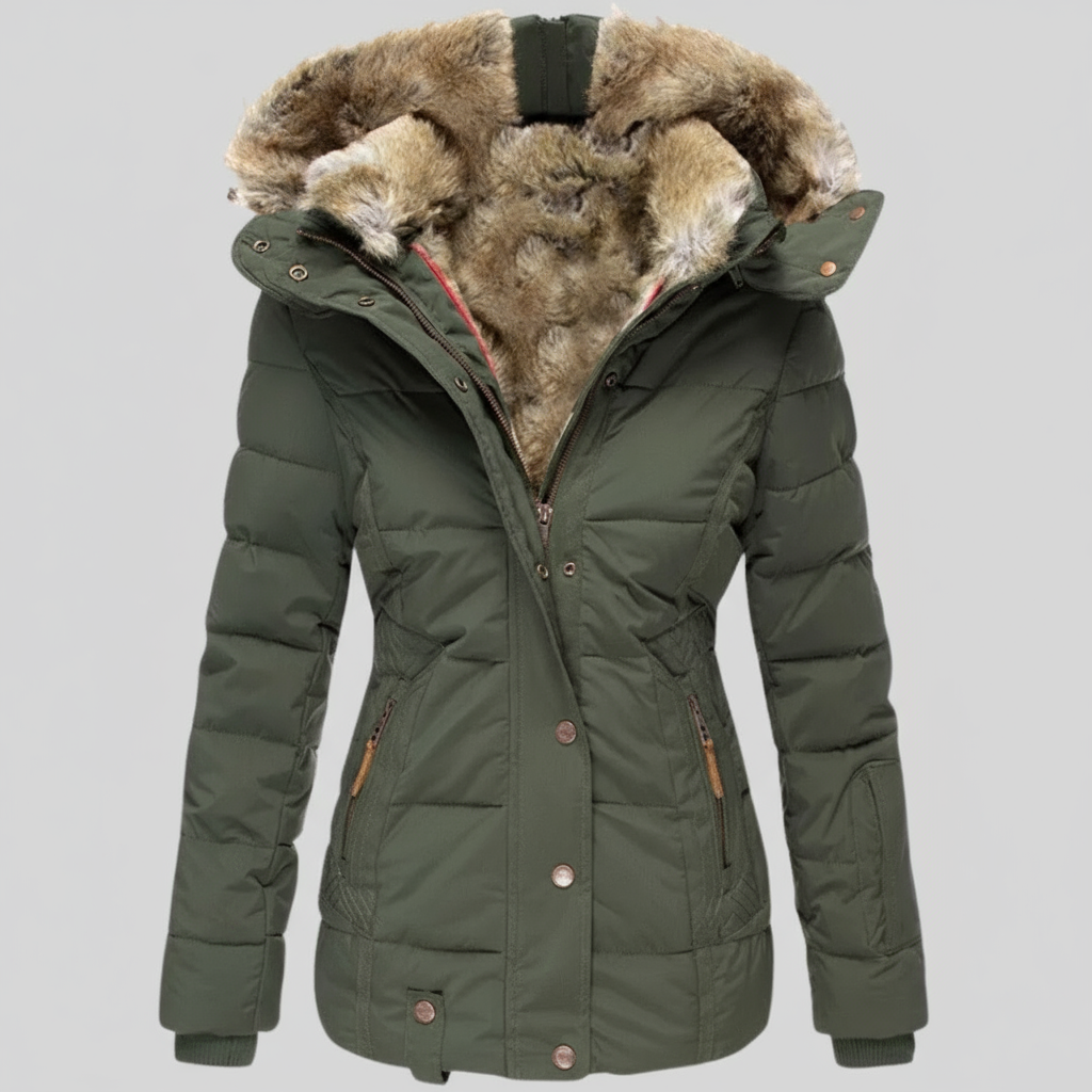 Ludovica - Warmest Winter Coat with Fur Lining