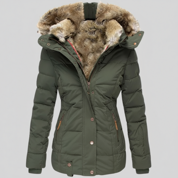 Ludovica - Warmest Winter Coat with Fur Lining
