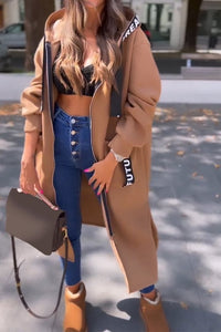 Demy - Women's Long Hooded Coat