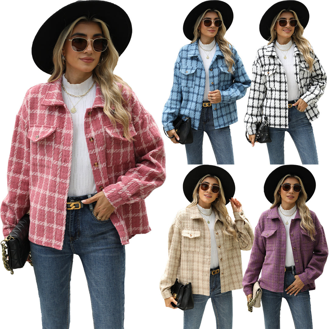 Women’s Must-Have Plaid Baggy Coat