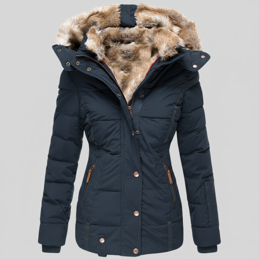 Ludovica - Warmest Winter Coat with Fur Lining
