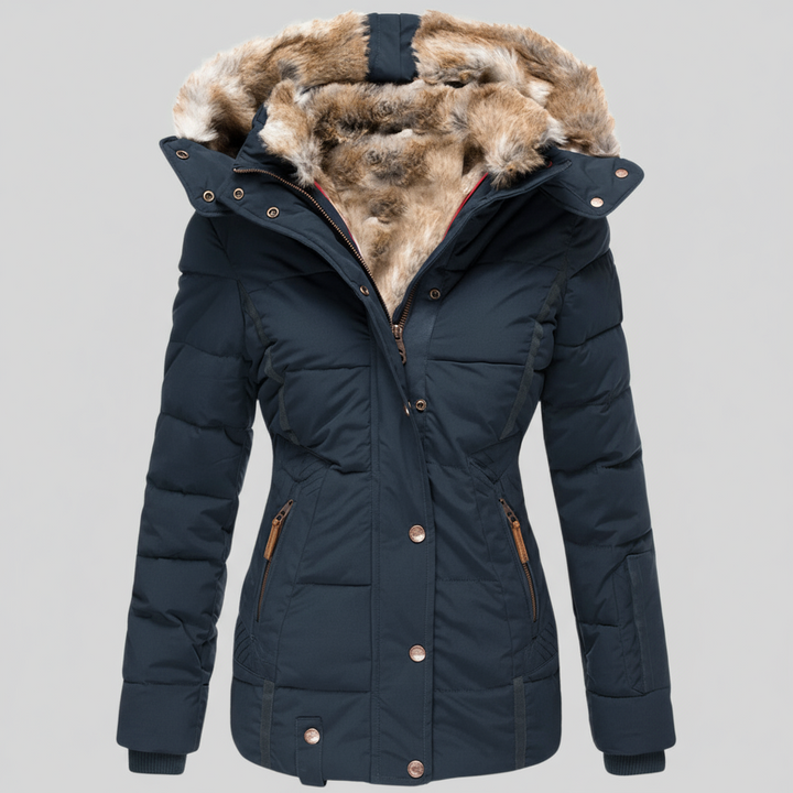 Ludovica - Warmest Winter Coat with Fur Lining