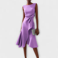 Juliette – Asymmetrical Midi Draped Dress