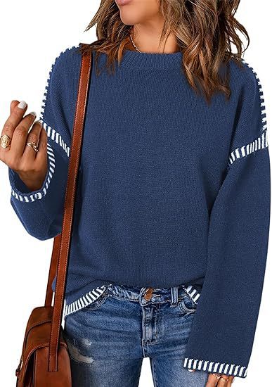 Cozy Round Neck Pullover – Ideal for Fall & Winter!