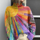 Delfina™ | Bright and Colorful Turtleneck Sweater