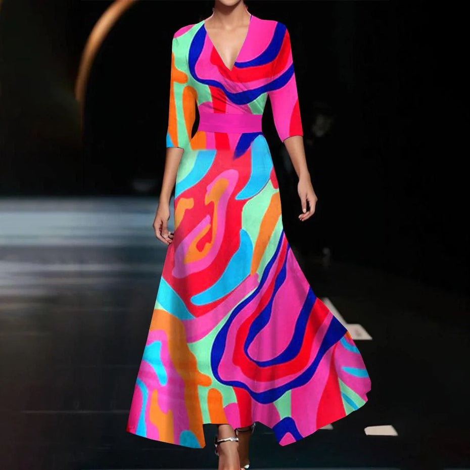 Jessica  V neck Dress