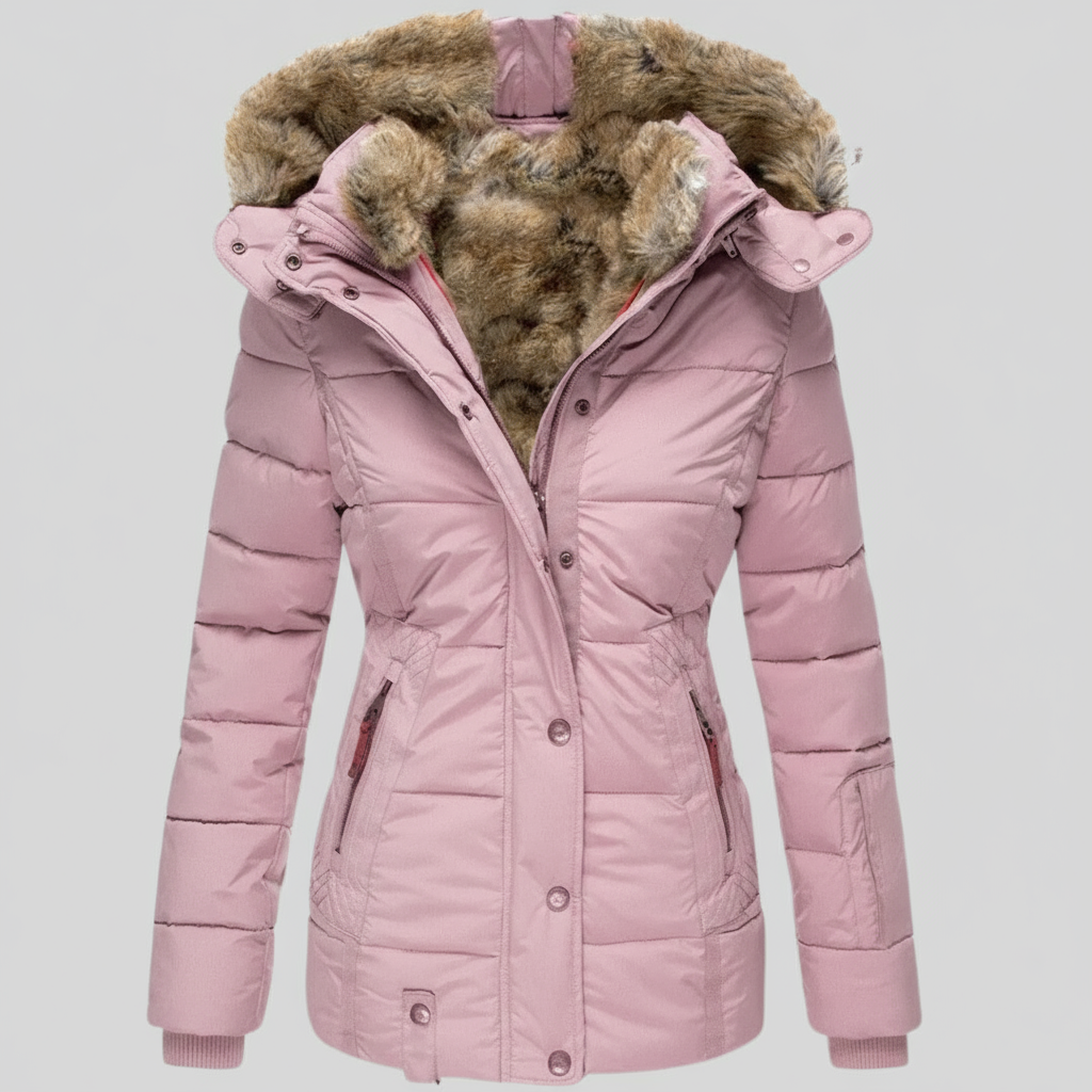 Ludovica - Warmest Winter Coat with Fur Lining