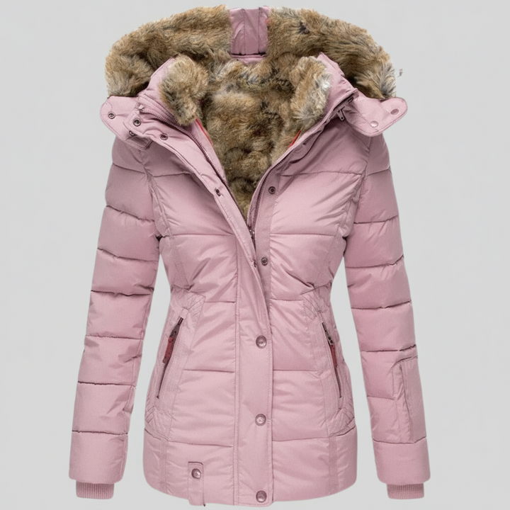 Ludovica - Warmest Winter Coat with Fur Lining