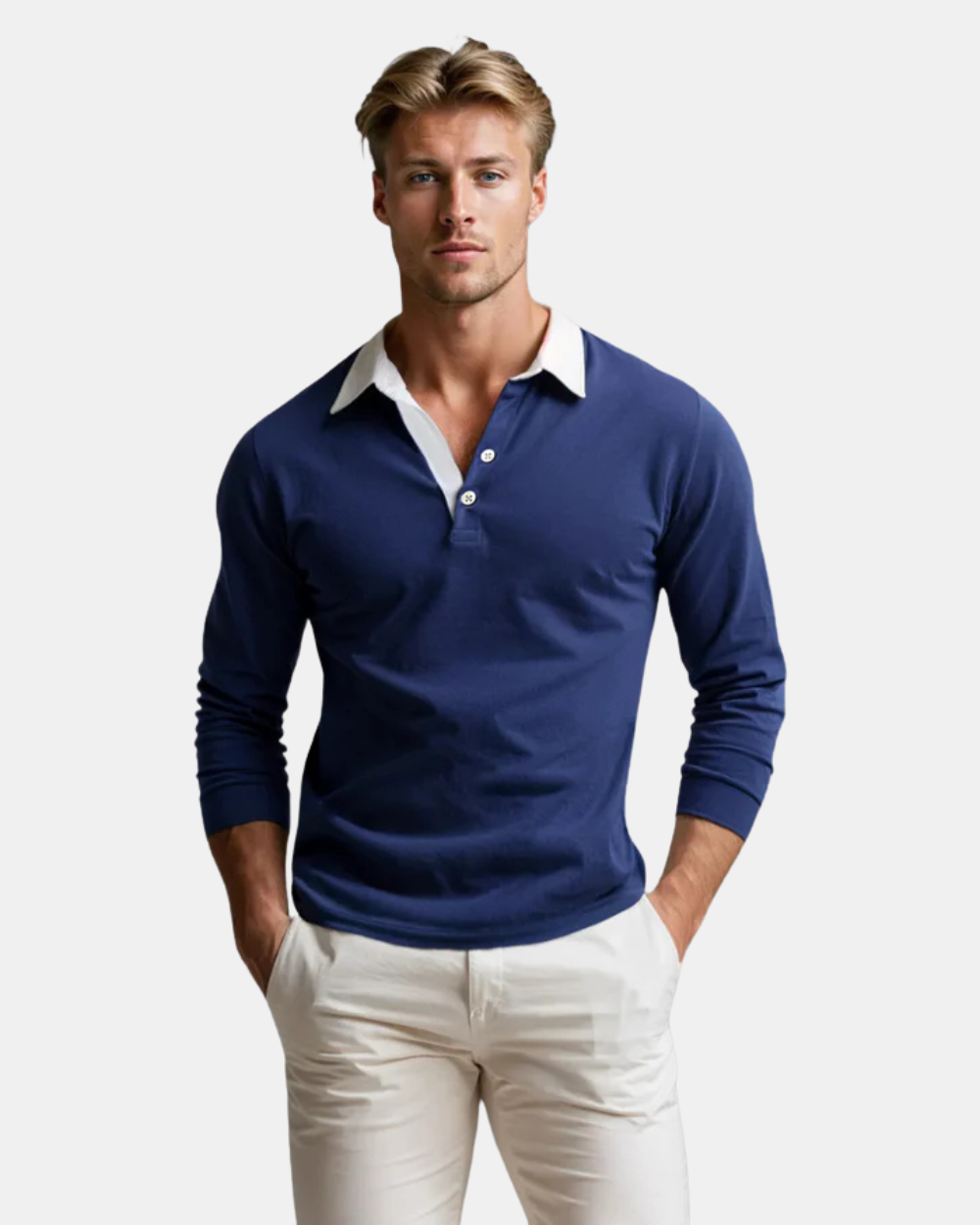 Adrian - Relaxed Fit Polo Sweater