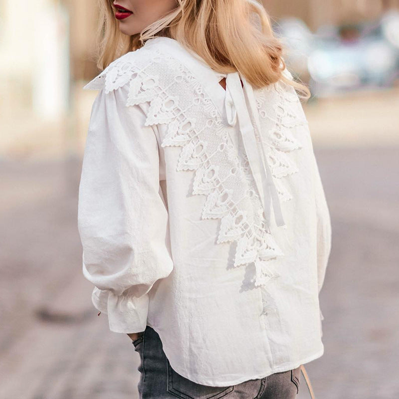 Lace Patchwork Blouse