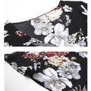 Nima Floral V neck Elastic Waist Dress