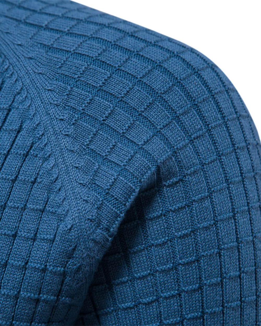 Seth - Men's Grid Pattern Sweater