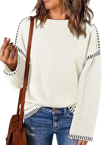 Cozy Round Neck Pullover – Ideal for Fall & Winter!