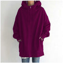 Women's Fuzzy Full-Zip Sport Hoodie – Ultimate Comfort