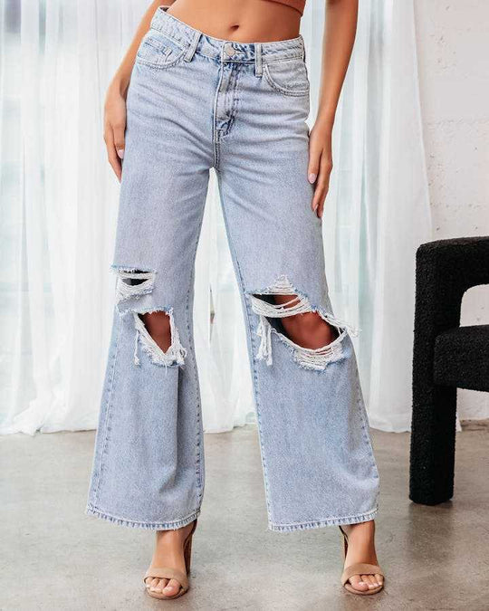 Ripped Slimming Jeans