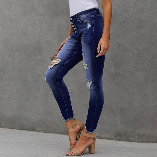 High Rise Cropped Jeans