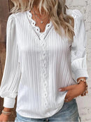 Emma Blouse With Lace Details In Chiffon