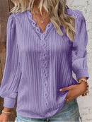 Emma Blouse With Lace Details In Chiffon