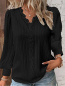 Emma Blouse With Lace Details In Chiffon