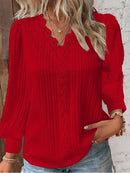 Emma Blouse With Lace Details In Chiffon