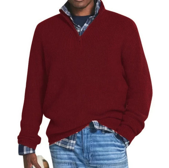 Finn Knitted Sweater With Zipper For Men