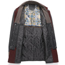 Emilio  Winter coat in wool blend with removable scarf