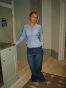 Sophia | Non-iron Blouse with Fine Stripe