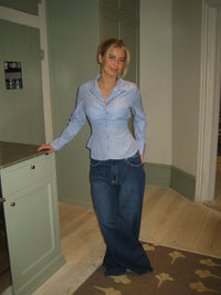 Sophia | Non-iron Blouse with Fine Stripe