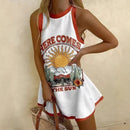 Khalira™ | Sun-Printed Mini Dress