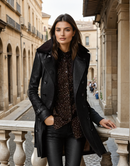 Diana Leather Trench Coat