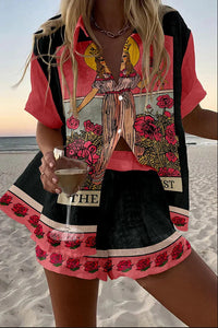 Yseline™ | Pink Short Linen Suit
