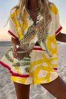 Casima™ | Cheetah Print Short Linen Set