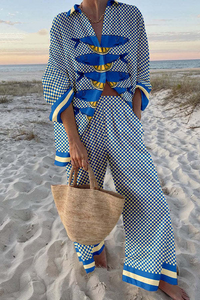 Trivela™ | Linen Collection Featuring Sardine and Lemon Design