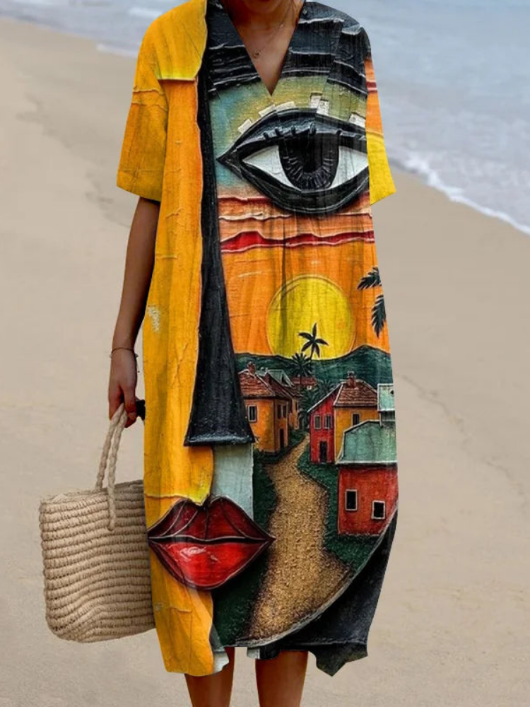 Marigold Frock Art Dress – Breathable and Comfortable