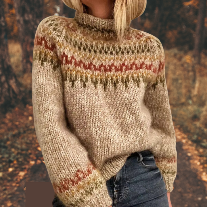 Astrid | Women's Nordic-Inspired Knit Sweater
