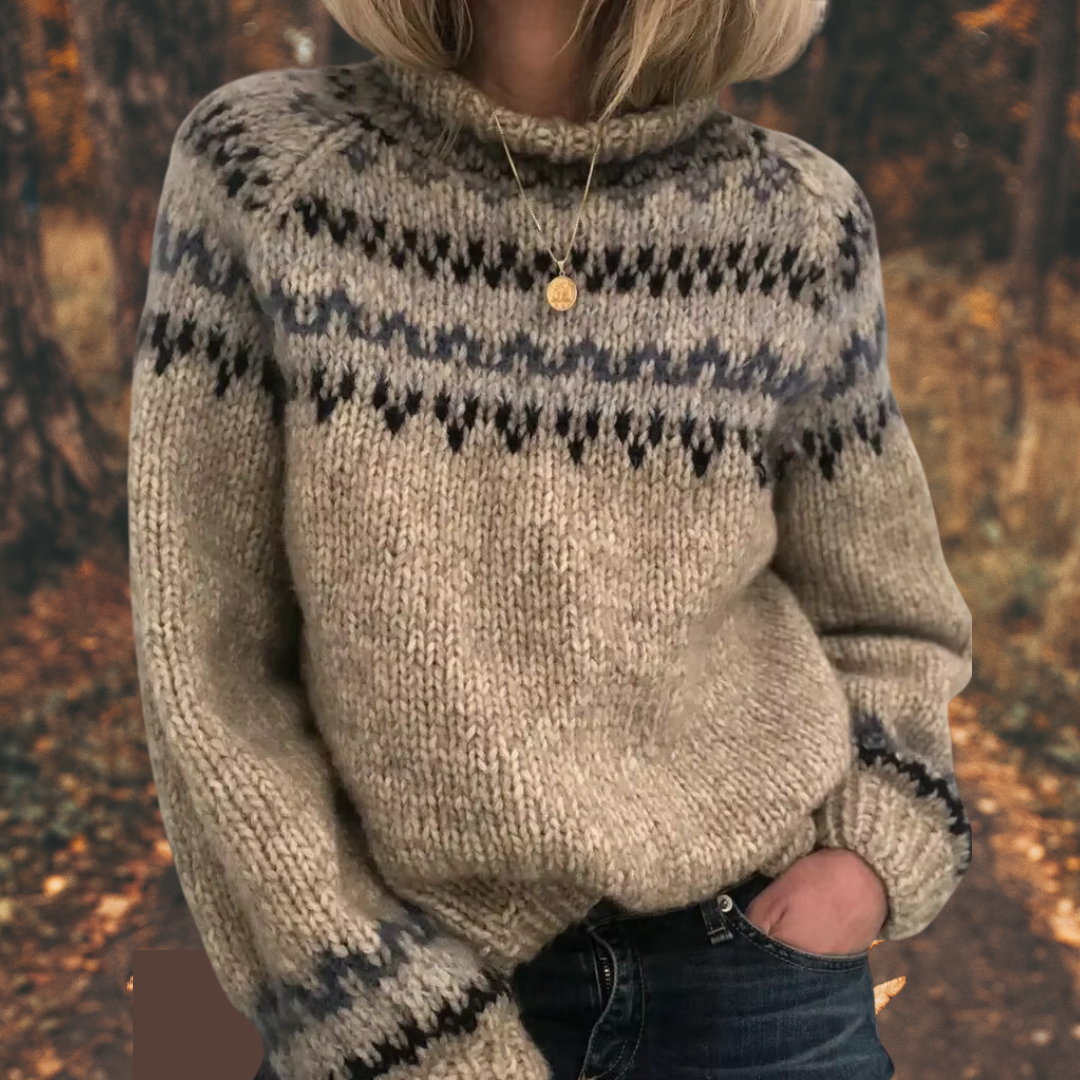Astrid | Women's Nordic-Inspired Knit Sweater