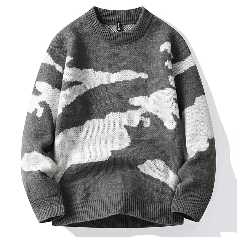 Sim Cloud Pattern Dweater For Men