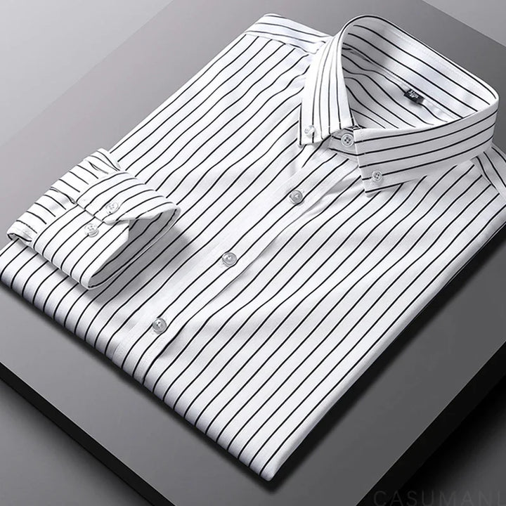 Oliver - Men's Casual Striped Shirt