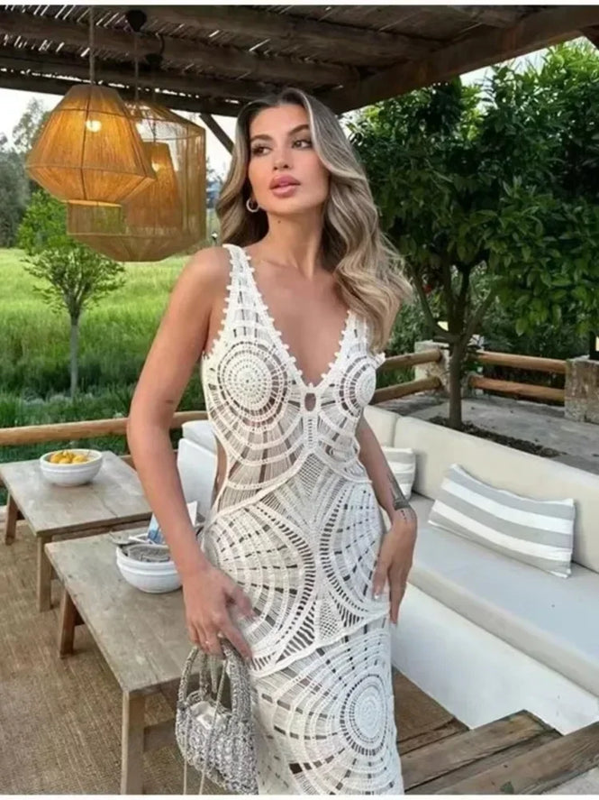 Liselotte™ V-Neck Long Dress