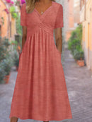 Sunniva – Wrap Style Midi Dress