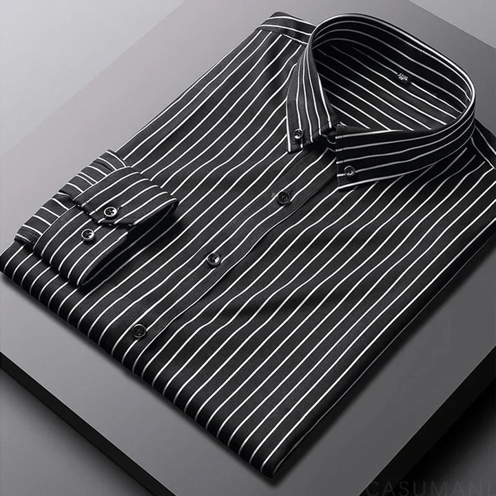 Oliver - Men's Casual Striped Shirt