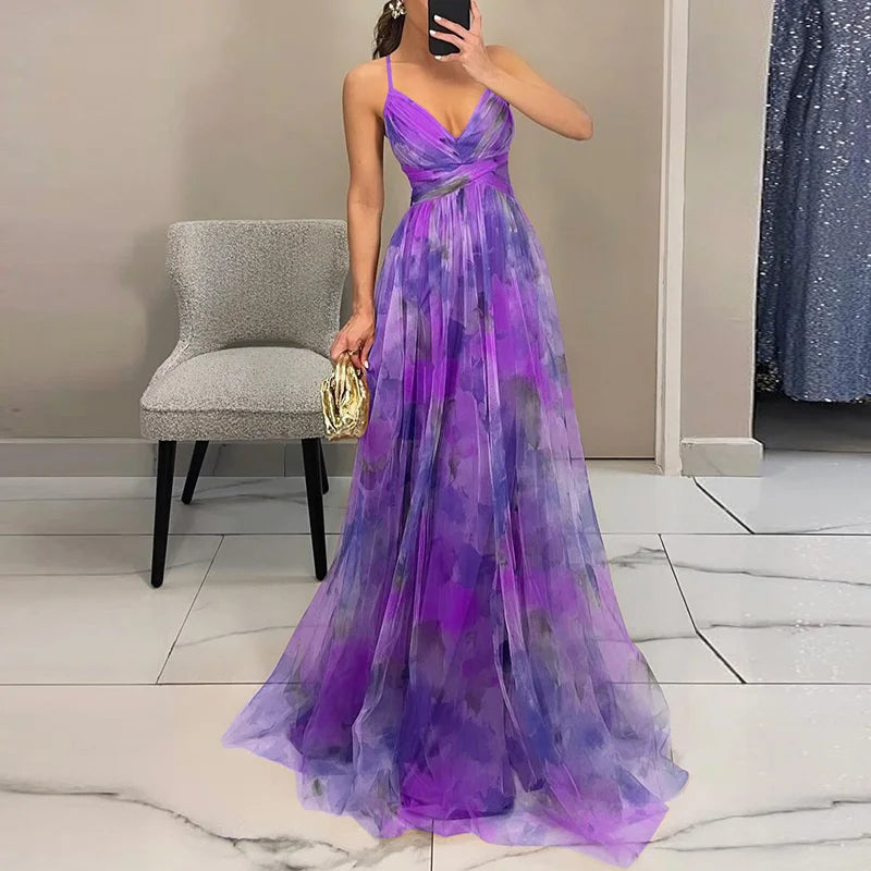 Carola™ - Charming Maxi Dress With Floral Print