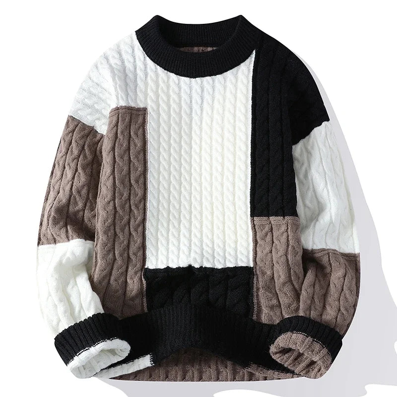 Gio  Color Block Casual Sweater For Men