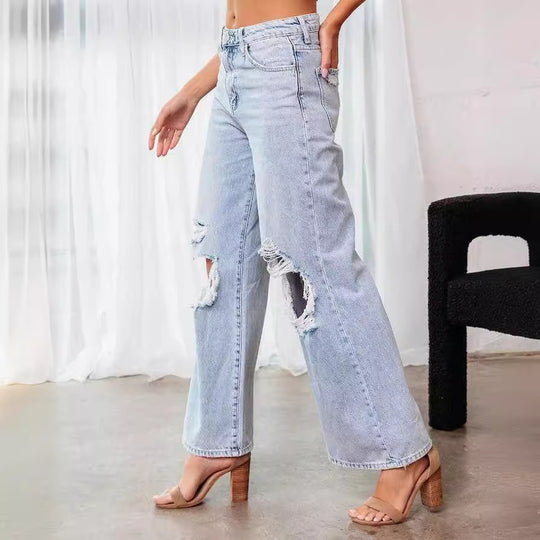 Ripped Slimming Jeans