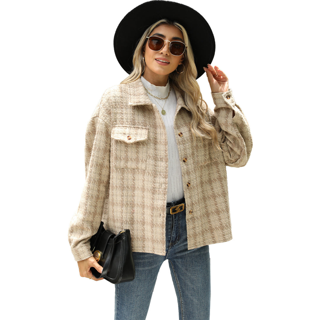 Women’s Must-Have Plaid Baggy Coat