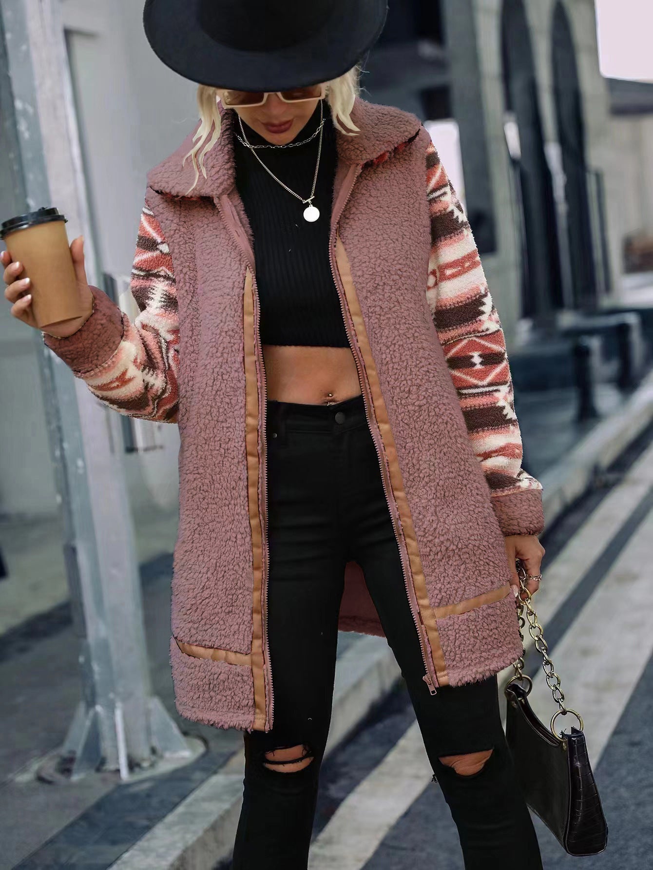 Merry Colorblock Plush Cardigan