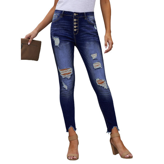 High Rise Cropped Jeans